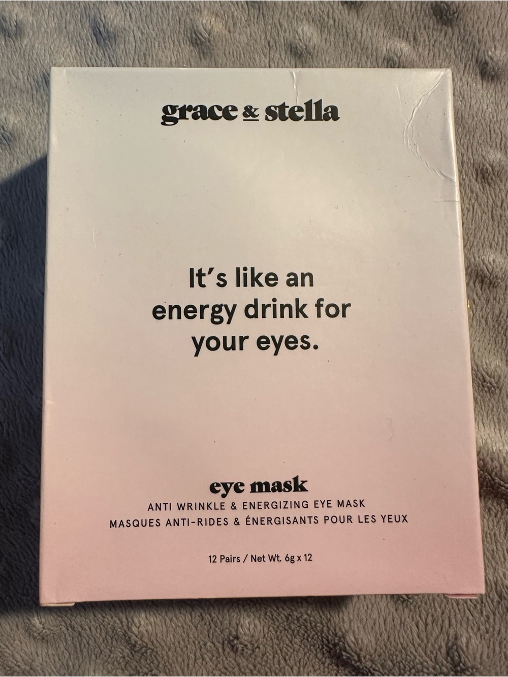 grace & stella Pink & White Anti-Wrinkle Energizing Eye Mask